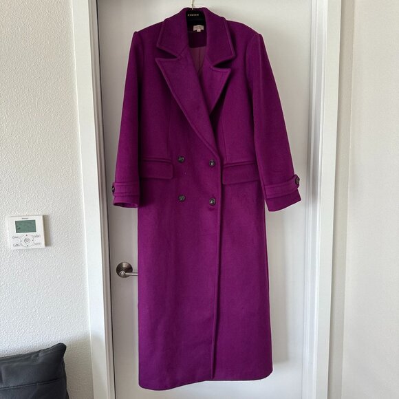 Camila Coelho - Violet Double Breasted Coat SIZE S - Picture 2 of 7